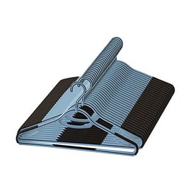 Perfecasa Extra Anti Non-Slip Plastic Hangers 30 Pack, 360° Swivel Hook,Shirts, Coats, Pants, Scarfs, Tank Top, Sure Grip, Space Saving, Light Weight, Hook Upgraded(Steel Grey)