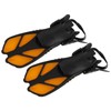 2pcs Adjustable Snorkel Fins Soft TPR Open Heel Long Diving