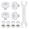 sourcing map 19 mm Drawer Rollers Wheel Cabinet Positioning Sliding