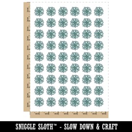 Succulent Plant Temporary Tattoo Water Resistant Fake Body Art Set Collection - 54 1" Tattoos (1 Sheet)