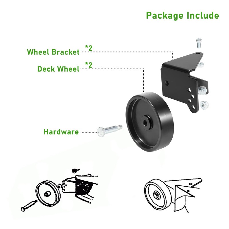 yourour OEM-190-183 Deck Wheel Kit Fits for MTD Lawn Tractor