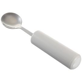 Homecraft Queens Cutlery, Junior Spoon (Eligible for VAT relief in the UK) Stainless Steel Adaptive Dining Utensil for Children, Disabled, Large Built-Up Handle for Good Grip, Dishwasher Safe