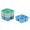 ECR4Kids 4-Compartment Medium Caddy, Storage Organizer, Contemporary, 6-Pack