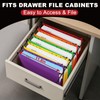 Navona 5 Pack Plastic Hanging File Folders, Letter Size