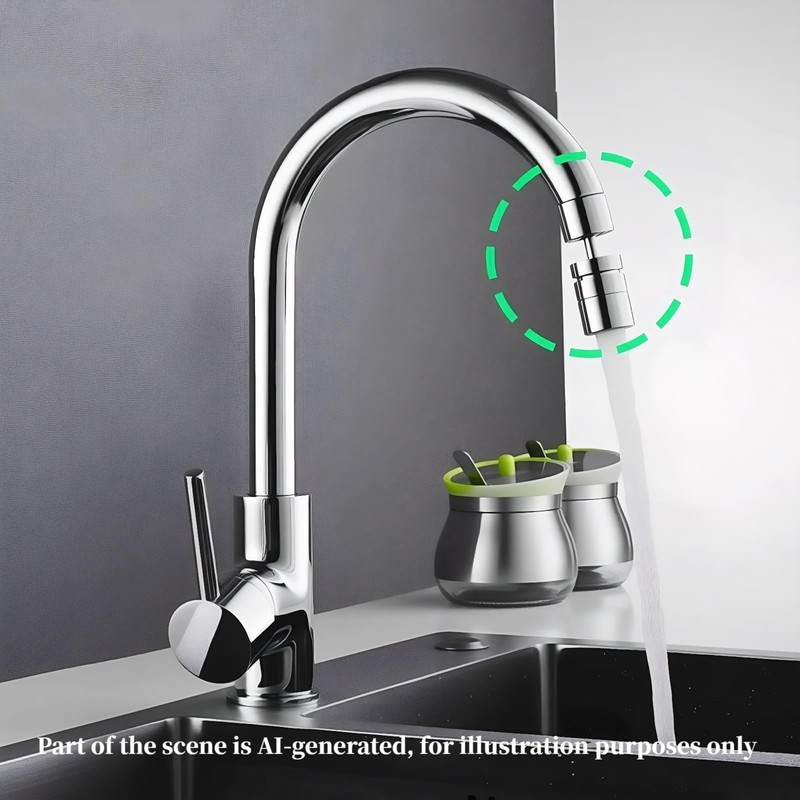 360° Swivel Faucet Aerator, Solid Brass Aerator For Sink Faucet,