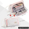 EASTHILL Large Capacity Colored Canvas Storage Pouch Marker Pen Pencil