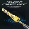 Gold Plated 6.35mm to 3.5mm Stereo Audio Headphone Adapter Converter