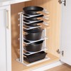 LAMU Pots and Pans Organizer for under Cabinet，6-Tier Heavy Duty