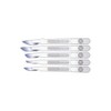 neoLab Stainless Steel Disposable Scalpels with Polyamide Handle, Sterile, Silver,