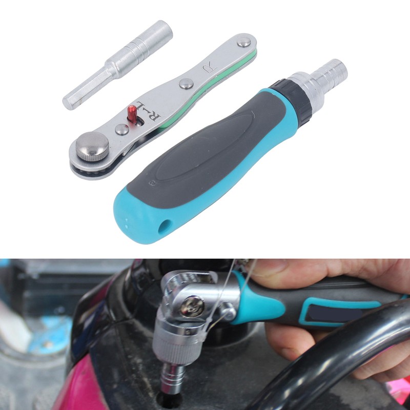 34Pcs Ratchet Screwdriver Set Multi Function CRV Magnetic Ratcheting Bit
