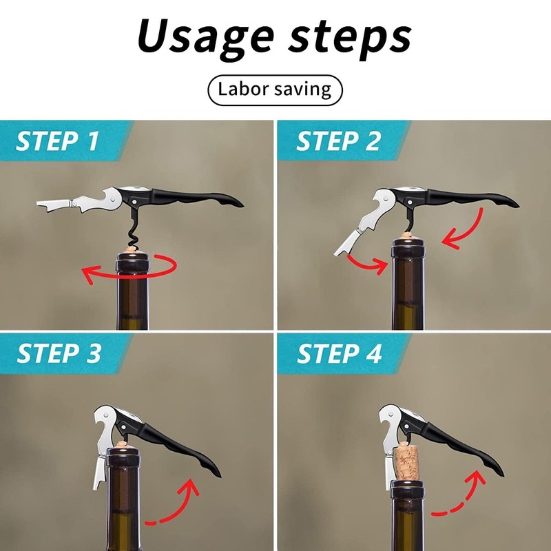 Wine Opener Set (5 Pack), Professional Corkscrew for Wine &