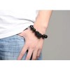 TTXSHYH Black Obsidian Bracelet,Feng Shui Black Obsidian Wealth Bracelet for