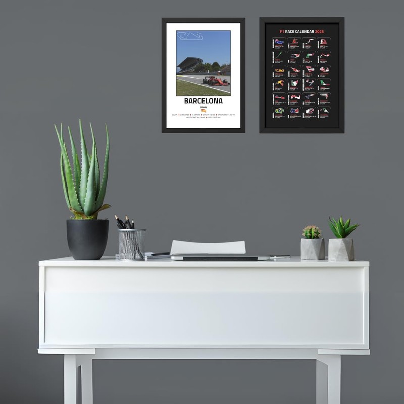 Lap Legends Barcelona F1 Track Framed Display Gift