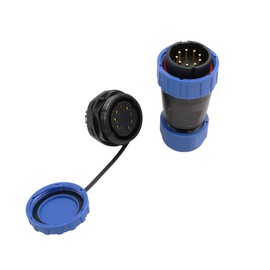 SZRMCC TY28 Aviation Connector 9 Pin Solderless Waterproof Connector Female Industrial Round Connector Panel Screw Mounting Quick Disconnect Coupling