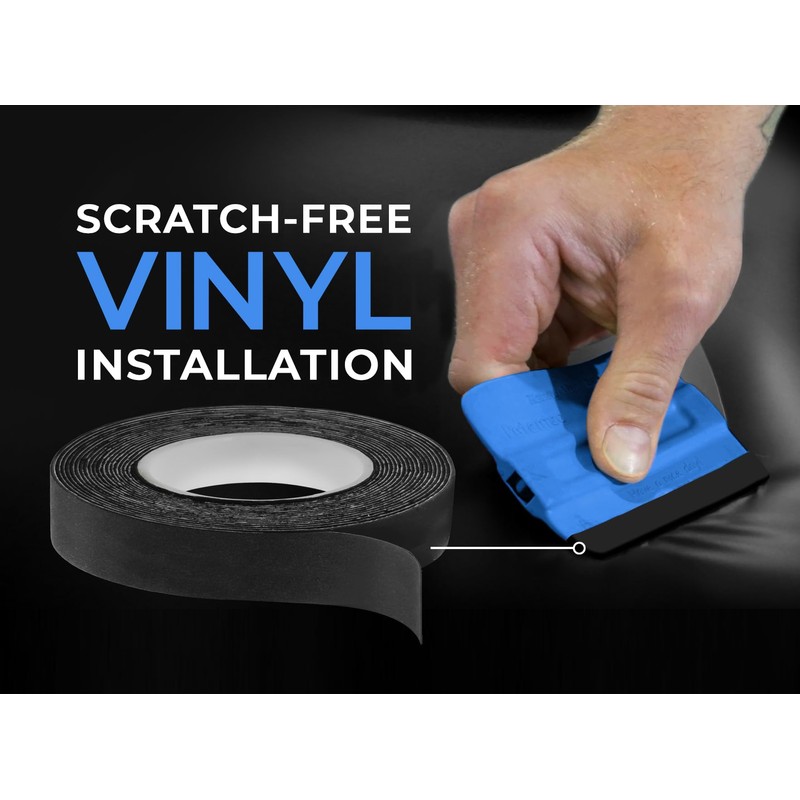 VViViD Black Felt for Squeegee Edge Wrapping, 1” Inch x