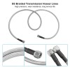 Unbranded NEW SS Braided Automatic Transmission Cooler Line Kit -6AN