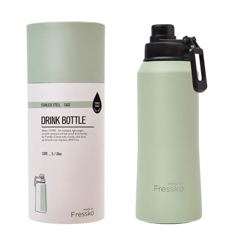 Fressko Insulated Stainless Steel Bottle Sip Lid 1L, Peachy