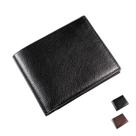 HESHPAWS Leather Wallet Card Bag Men's Fashion Wallet Short and Simple Wallet Business Wallet Multi-card Wallet Durable Wear-Resistant Compact Design Short Style Wallet, Black, Fashion