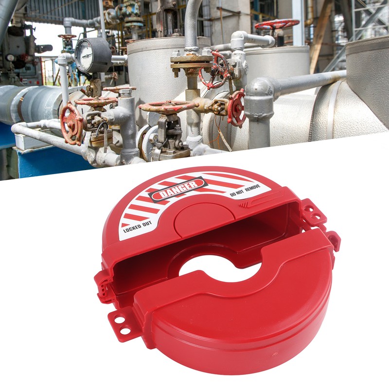 2Pcs Standard Gate Valve Lock Handwheel Fixed Engineering Plastics Lock