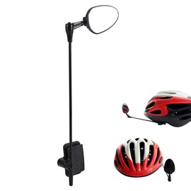 Yosoo Health Gear Espejo retrovisor de seguridad para casco de bicicleta, espejo retrovisor para bicicleta de montaña, bicicleta de carretera, ciclismo, espejo retrovisor para todos los tamaños de casco