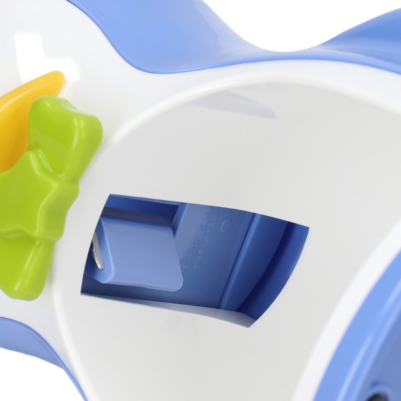 Shaved Ice Machine ABS Penguin Shape Blue Household Portable Manual