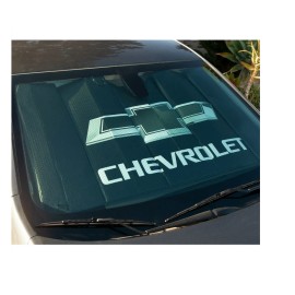 Plasticolor NEW RACING STRIPES 4pc Carpet Car Truck Floor Mats & CHEVY BLACK AUTO Sunshade