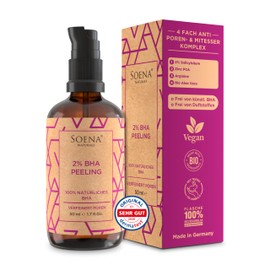 Organic 2% BHA Peeling + Active Ingredients • 100% Natural BHA • Anti-Pore & Blackhead Complex • Salicylic Acid for the Face with Zinc • Reduces & Refines Pores - for Impure, Acne & Oily Skin