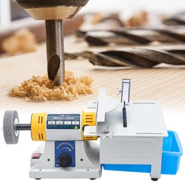 Lapidary Equipment Rock Polisher, 110V Mini Table Saw Jewelry Grinder Polishing Machine with Flexible Shaft for Jewelry, Wood, Amber, Metal, Jade 0-10000r/min