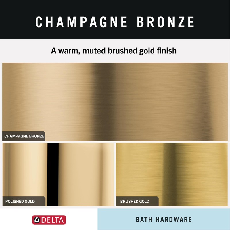 Delta Vero (1-Pack) Toilet Paper Holder Champagne Bronze Tissue Roll