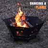 Fire Pit for Camping- 23Inch Small Collapsible Firepit for Patio