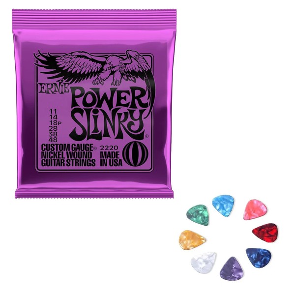 Electric Guitar Strings - 9-42 Gauge and 6 Guitar Picks,