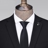 Classic Black Mens Solid Ties Neckties for Men Formal Neck