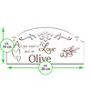 Sign Olive Decoration 20 x 10 cm - All you