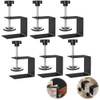 6 Pcs C Clamps, Drawer Front Installation Clamps, Cold-Rolled Steel