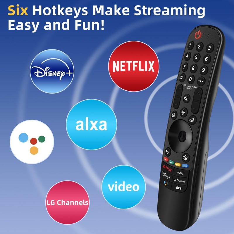 Replacement for LG TV Remote, for All 2019-2024 LG Remote