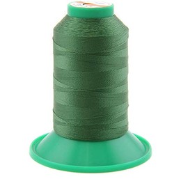 NTS Nähtechnik 1000 m Sewing Thread, Leather Yarn 60, Choice of Colours, Filament Yarn for Leather (Dark Green)