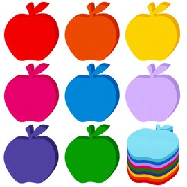 Moinchore 720 Pcs Apple Cutouts Paper 3.9 Inch Assorted Color Cut-Outs Die Cuts Paper for DIY Craft Projects Back to School Class Bulletin Board Decor