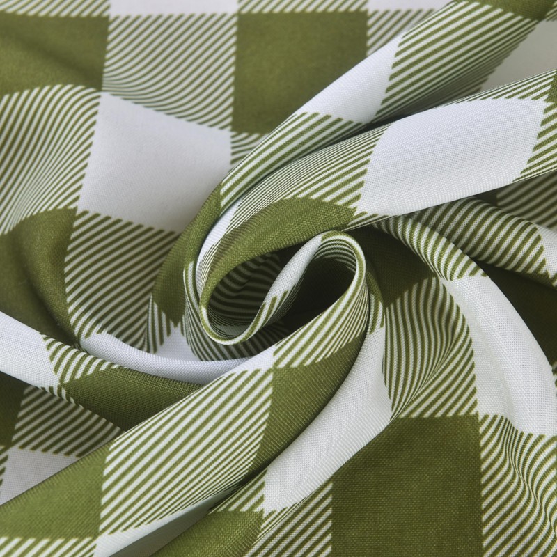 Essifunia Fringe Checkered Tablecloth with Tassel 52x70 Inch Rectangular -