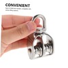 Kisangel Stainless Steel Dual Pulley Wheel Durable Swivel Gym Pulley