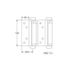 High Logic PEN Black Painted Free Hinges (Double Opening), 4.0