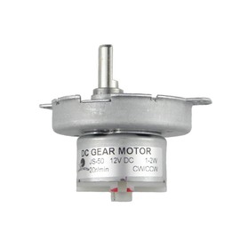 CHANCS D-Shaft Gear Electric Motor JS-50 12V DC 20RPM CW/CCW Slow Speed Motor Reduced DC Motor Microwave Micromotor