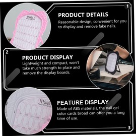 Ipetboom Stylish Nail Display Frame 2pcs Manicure Display Board Nail Salon Equipment