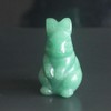 HLbshi Cute Hand Carved Gemstone Crystal Rabbit Bunny Figurine Animal