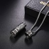 JewelryWe Jewellery Men's Necklace Stainless Steel Wolf Tooth Wolf Bit