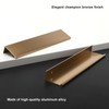 Rergy 10 Pack Champagne Bronze Cabinet Pulls Gold Finger Pulls,
