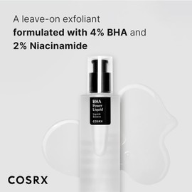 COSRX COSRX Niacinamide 2% + BHA 4% Blackhead Exfoliant Toner 3.38 fl.oz / 100ml, Korean Toner, Blackhead Remover, Pore Minimizer for Enlarged Pores, For All Skin Types, Korean Skin Care