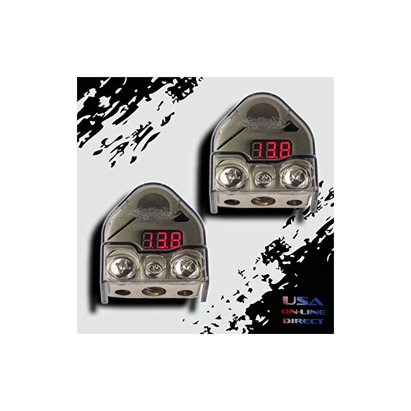 2 PCS Digital Battery Terminal Car Audio Amplifier Install Battery