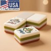 Sierra and Red Mahjong Acrylic Mahjong Tiles 4-layer Engraved American