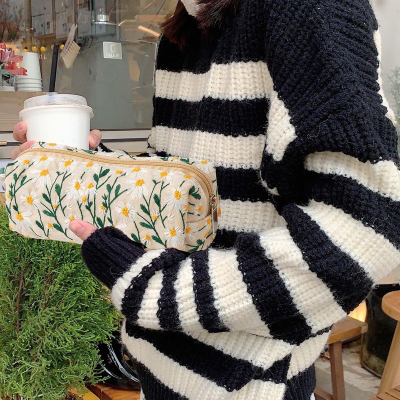 SSyang Pencil case with, beige, Casual, playful