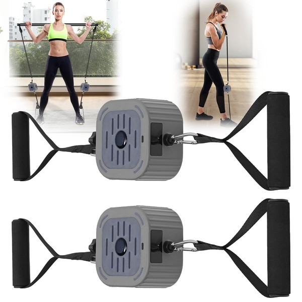 Workout Bands & Pump Set, Adjustable Resistance Exercise Bands with